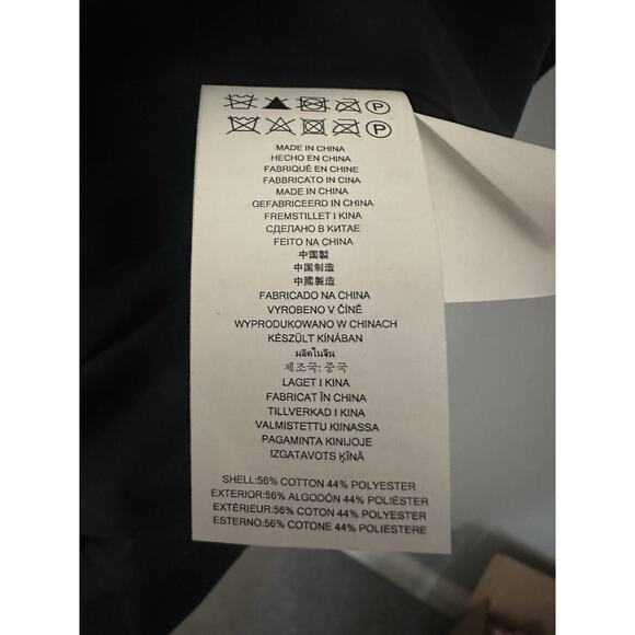 EUC Michael Kors Asymmetrical Belted Coat Black Size Large Gold Hardware Spring - Picture 11 of 11